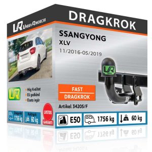 dragkrok till ssangyong xlv